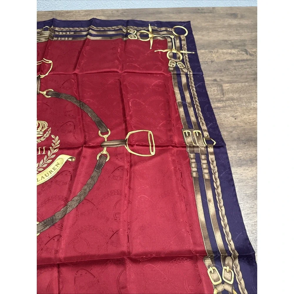 LAUREN Ralph Lauren Crest LXVII Silk‎ Scarf 35